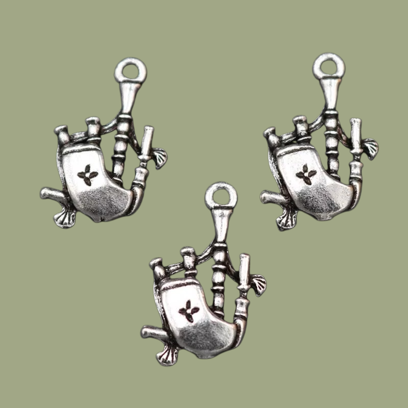 Musical Instrument In Scotland - 10Pcs Silver Plated Scotland เครื่องดนตรี Bagpipe