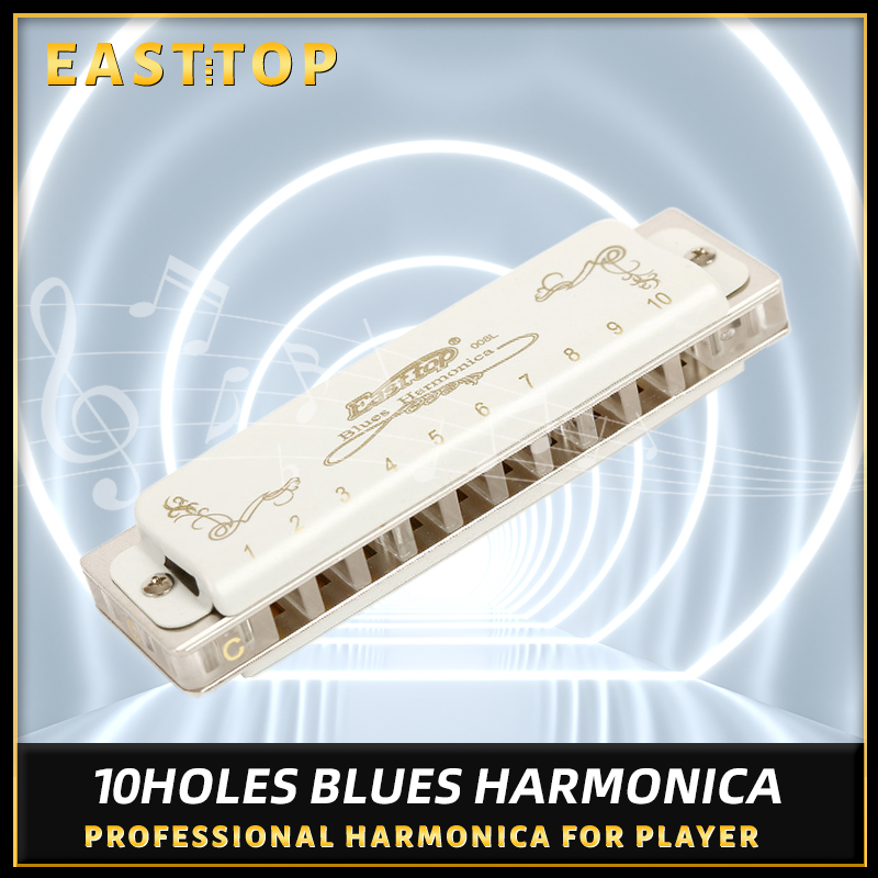 Musical Instrument Reed - East Top 10หลุม Harmonica Professional Blues