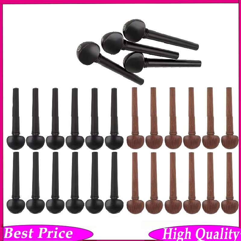 Musical Instrument Oud - ชุดอะไหล่แกนปรับเสียงอู๊ด 12 ชิ้น/ชุด พร้อมแกนไม้มะเกลือและฟิชอาย อุปกรณ์เสริมเครื่องดนตรีสำหรับเปลี่ยนสายลูเต้