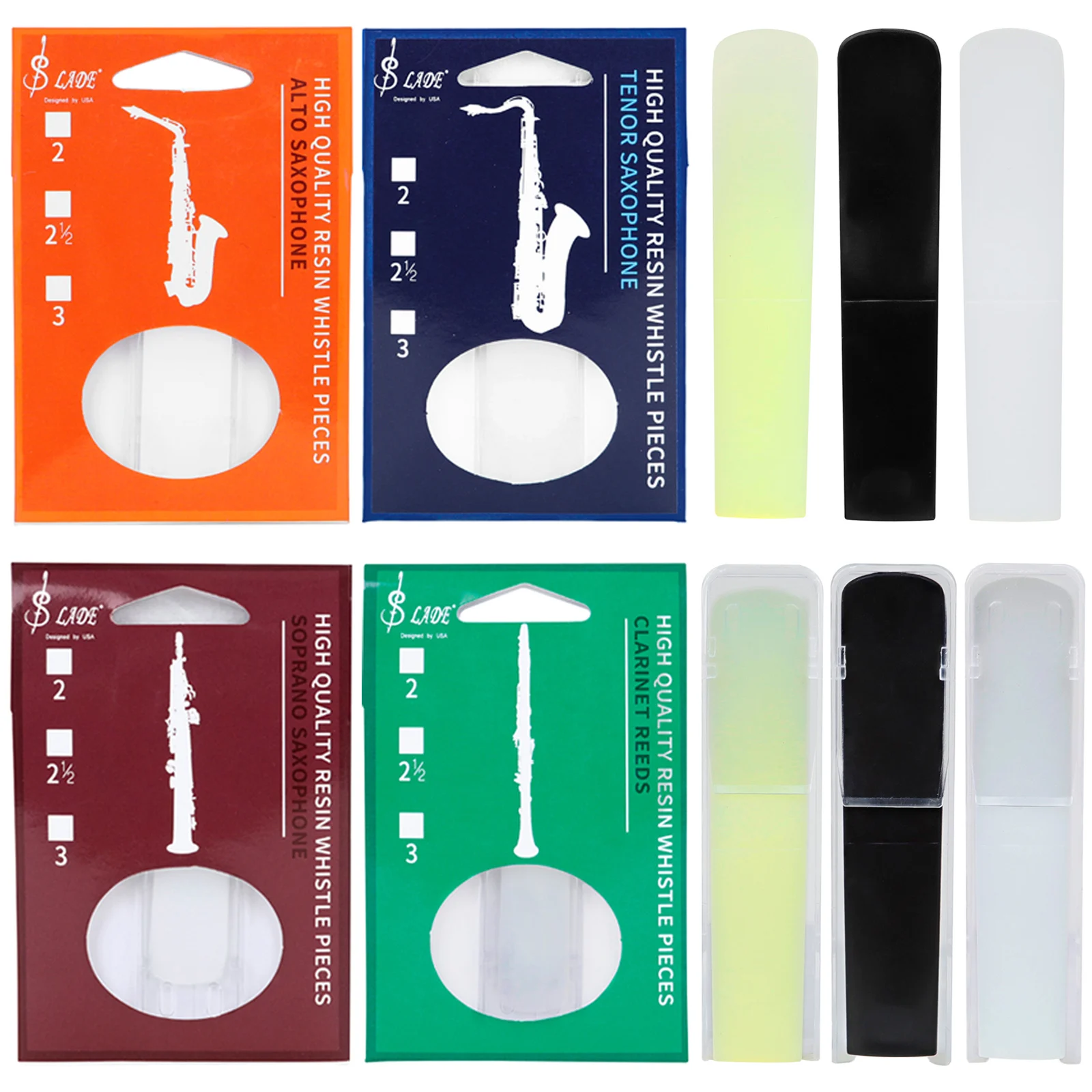 Musical Instrument Reed - SLADE 2.5 แซ็กโซโฟนเรซิ่น Reeds Clarinet Mouthpiece