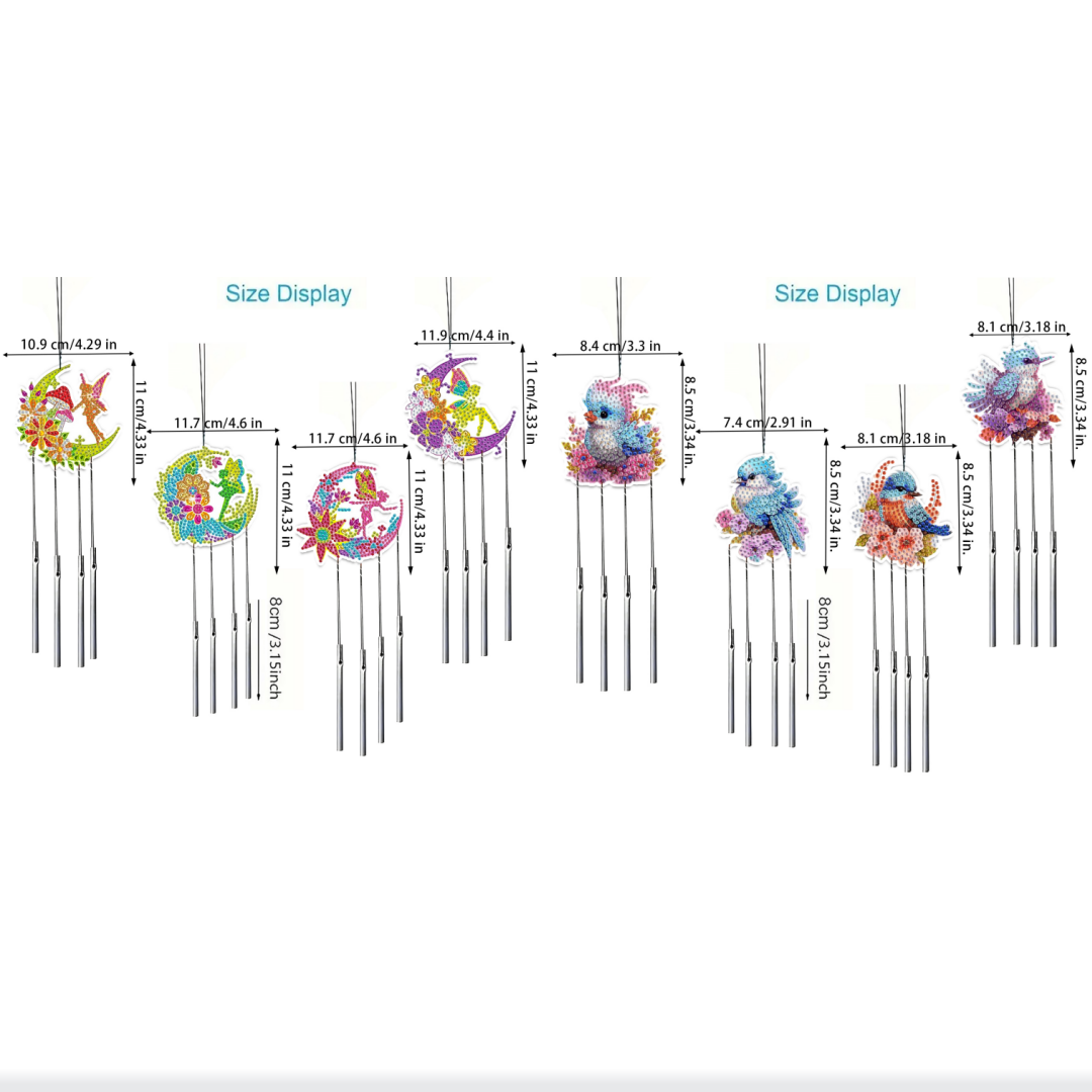 ชุดงานฝีมือประดับเพชรรูปผีเสื้ - Wind Chime Tubular บทวิจารณ์และราคา