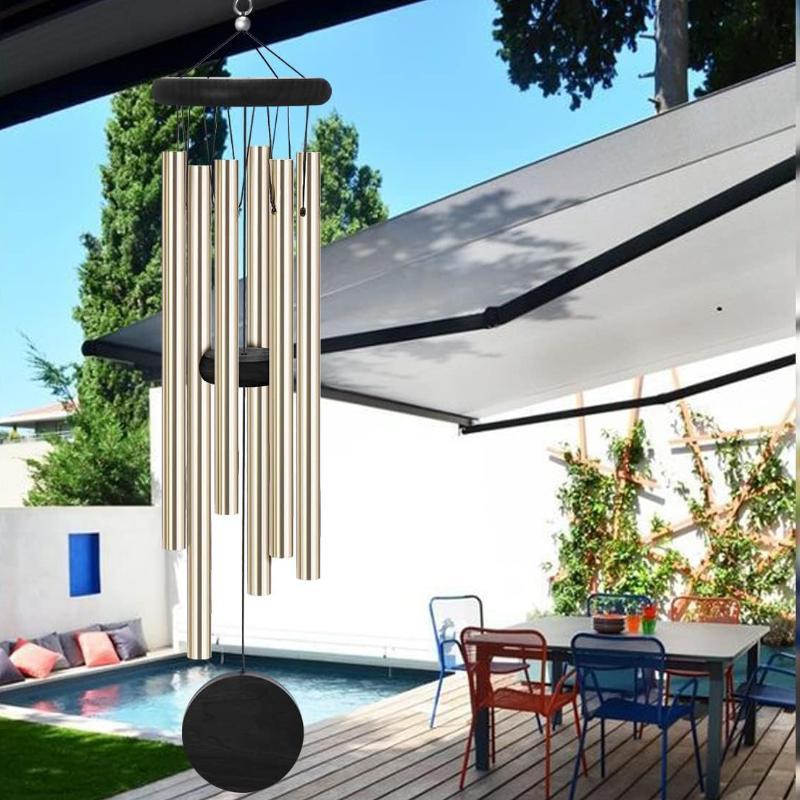 【D】กระดิ่งลม วัสดุไม้แดงและอะล - Wind Chime Tubular บทวิจารณ์และราคา