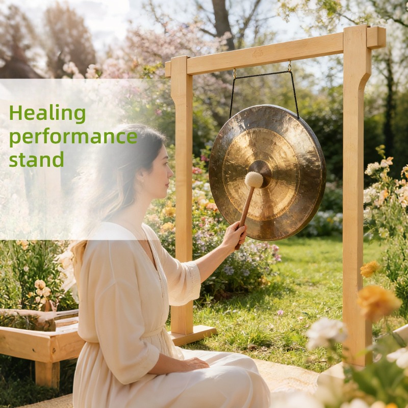 ขาตั้งฆ้องไม้เนื้อแข็ง งานแฮนด - Musical Instrument Gong บทวิจารณ์และราคา