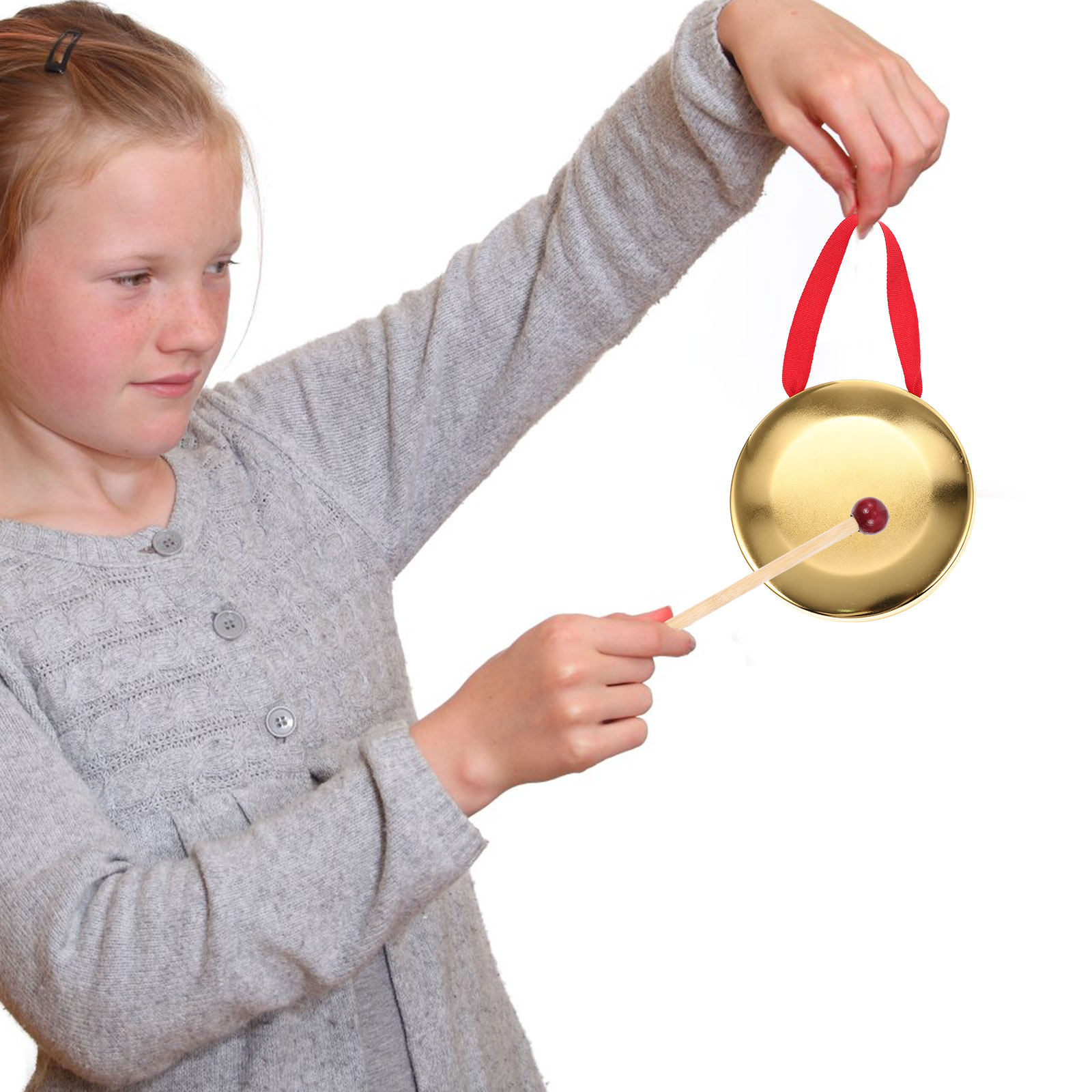 1 ชุด ฆ้องมือถือขนาดเล็ก เครื่ - Musical Instrument Gong บทวิจารณ์และราคา