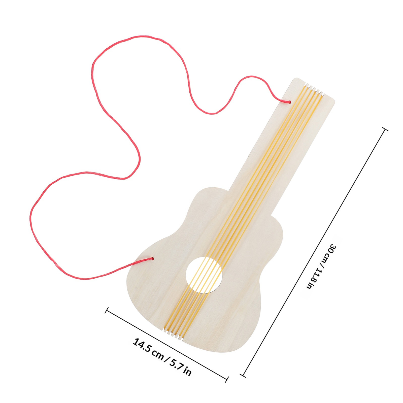 4 ชิ้น กีตาร์ไม้สำหรับเด็ก DIY - Musical Instrument Diy For Kids บทวิจารณ์และราคา