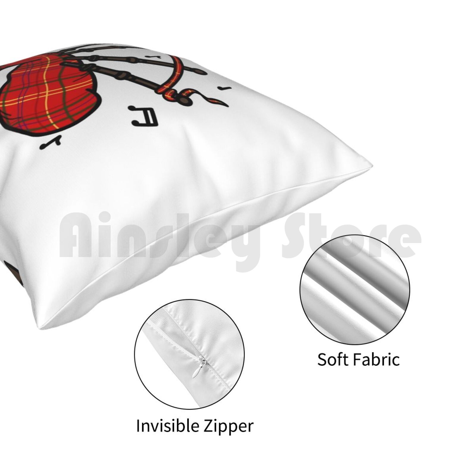 ปลอกหมอนอิงลายเครื่องดนตรีแบ็ก - Musical Instrument In Scotland บทวิจารณ์และราคา