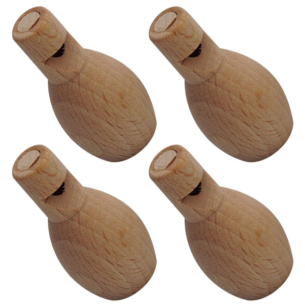 นกหวีดไม้แบบยังไม่ทาสี 4 ชิ้น  - Musical Instrument Diy For Kids บทวิจารณ์และราคา
