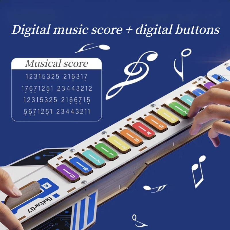 ชุดกีตาร์ไฟฟ้าแบบประกอบเองสำหร - Musical Instrument Diy For Kids บทวิจารณ์และราคา